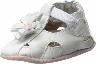 Robeez Pretty Pansy Soft Soles (Infant/Toddler) (White 1) Girls Shoes