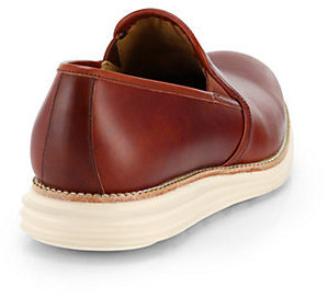 Cole Haan Lunargrand Two-Tone Leather Slip-On Loafers