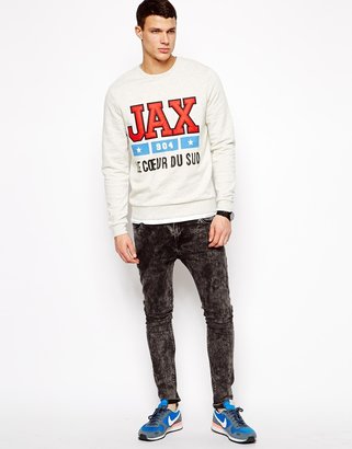 ASOS Sweatshirt With Print and Embroidery
