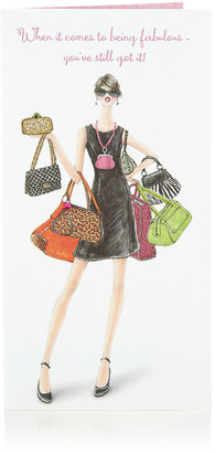 Marks and Spencer Fabulous Lady Bags Birthday Card