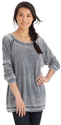 Free People Burnout Fleece Pullover -- X-Small