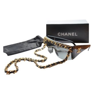 Chanel Black Metal Sunglasses
