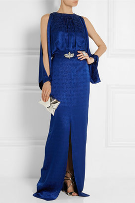 Temperley London Faye embellished silk-jacquard gown