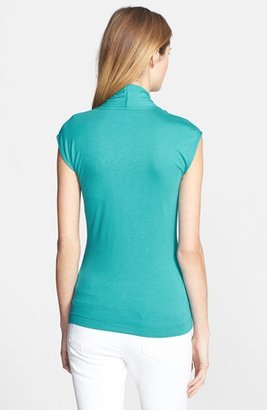 Vince Camuto Draped Front Stretch Knit Top