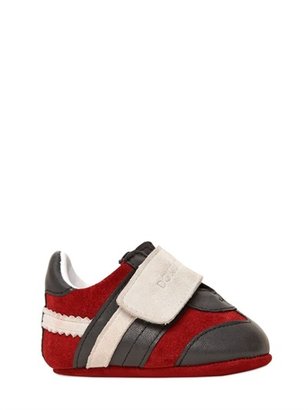Dolce & Gabbana Leather And Suede Sneakers