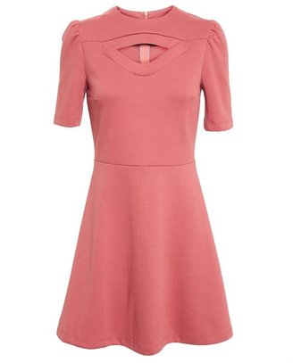 Carven Stretch Jersey Dress with Cut Out Detail