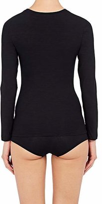 Zimmerli Women's Pureness Long-Sleeve T-Shirt - Black