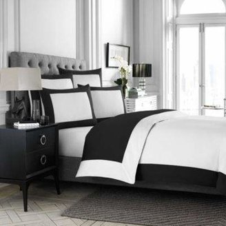 Wamsutta Mills Hotel MICRO COTTON® Standard Pillow Sham in White/Black
