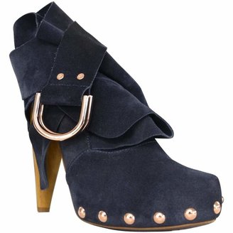 Mulberry Blue Suede Boots