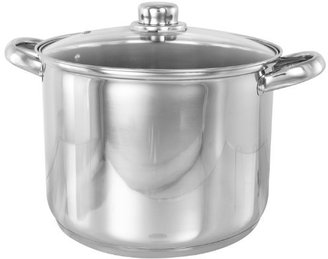 Camilla And Marc Buckingham Deep Induction Stock Pot with Glass Lid 32 cm, 19 L