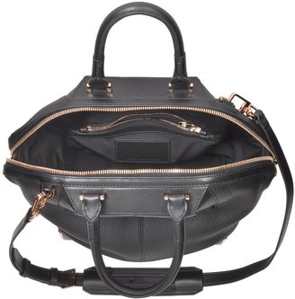 Alexander Wang Small Emilie In Soft Black With Rose Gold Tote