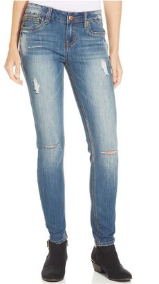 Dollhouse Juniors' Destroyed Skinny Jeans