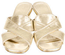Marc Jacobs Metallic Sandals