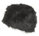 Dorothy Perkins Womens Black Faux Fur Cossack Hat- Black