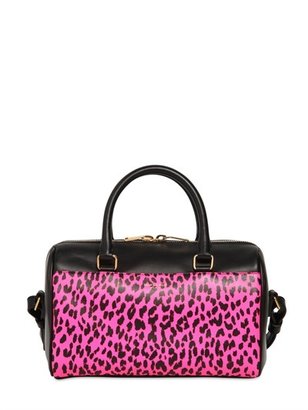 Saint Laurent Leopard Printed Leather Baby Duffle Bag