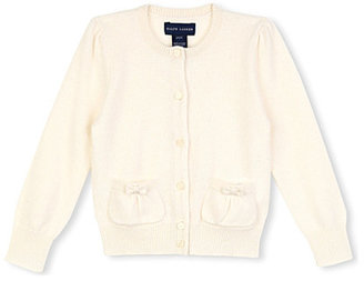 Ralph Lauren Long-sleeved cashmere cardigan 7-16 years Cream