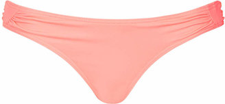 Topshop Sunset Pink Basic Ruche Bikini Pants