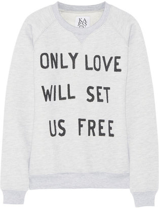 Zoe Karssen Only Love Will Set Us Free jersey sweatshirt