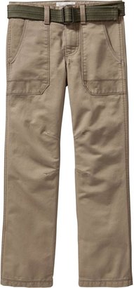 Old Navy Boys Belted Canvas Straight-Leg Pants