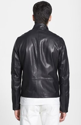 Vince Lambskin Leather Moto Jacket