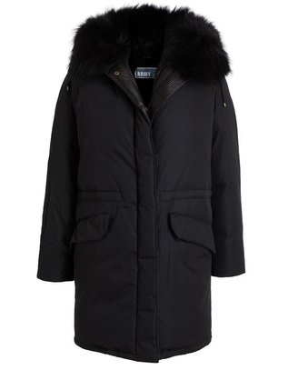 Yves Salomon Rabbit Fur Lined Puffa Jacket
