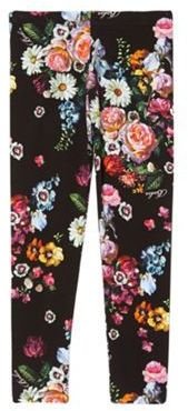 Ted Baker Girl's black floral oil paint print leggings