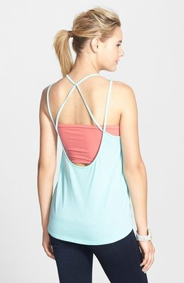 Rip Curl 'Peace Within' Open Back Graphic Tank (Juniors)