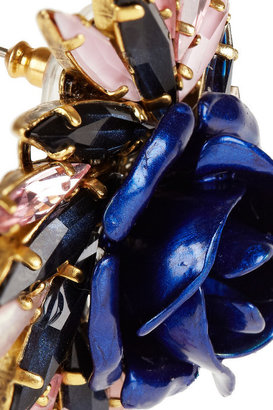 Erickson Beamon Urban Jungle gold-plated Swarovski crystal earrings