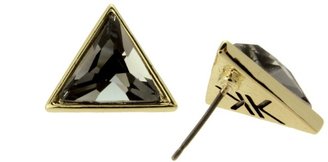 Kardashian Kollection Black Diamond Triangle Studs