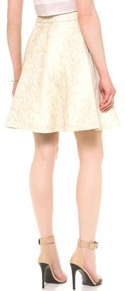 Diane von Furstenberg Luanne Python Leather Skirt