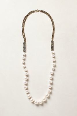 Anthropologie Verity Pearled Necklace