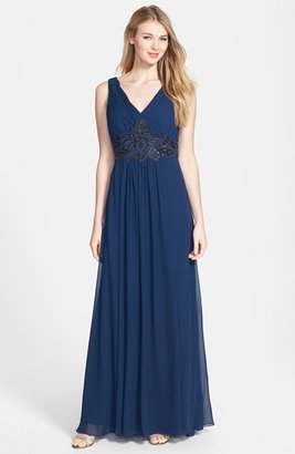 Sue Wong Embellished Georgette Gown