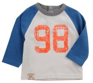 Pumpkin Patch Baby Boy's Printed Raglan Long Sleeve T-Shirt (Ocean Blue)