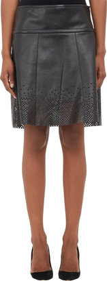 Proenza Schouler Perforated Leather Skirt