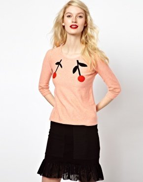Sonia Rykiel Sonia by Cherry Intarsia Knitted Sweater - Soft