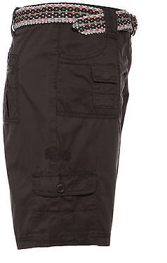 Apt. 9 Apt.9 Women Ladies Cargo Shorts 100% Cotton Soft Pants w/ Belt SZ 10 12 14 16 18