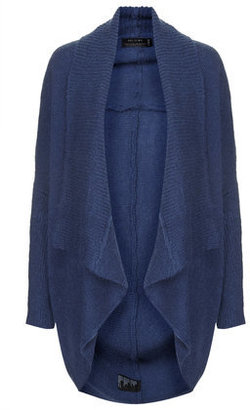 Topshop Womens **Patch Cardigan by Religion - Blue