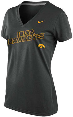 Nike Women's Short-Sleeve Iowa Hawkeyes Dri-FIT V-Neck T-Shirt