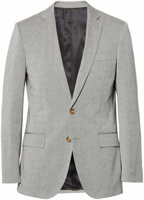 J.Crew Blue Ludlow Cotton-Oxford Suit Jacket