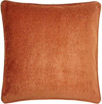 Linea Rust chenille cushion