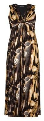 Marks and Spencer M&s Collection Plus Tribal Feather Print Maxi Dress