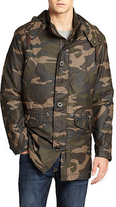 Cole Haan Washed Camo Military Parka