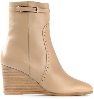 Ferragamo wedge ankle boots