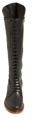 Maison Martin Margiela 7812 MM6 Maison Martin Margiela Lace-Up Tall Calfskin Leather Boot (Women)