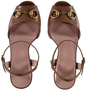 Gucci Leather Platform Sandals