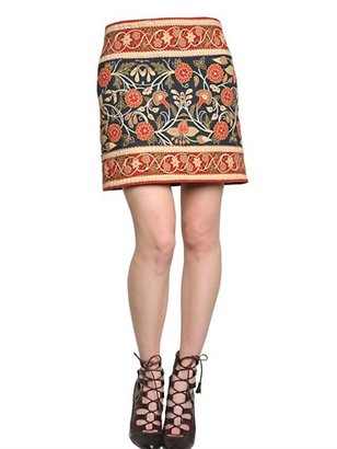 Tory Burch Heavy Linen Tapestry Skirt