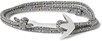 Miansai Woven-Cord and Silver-Tone Wrap Bracelet