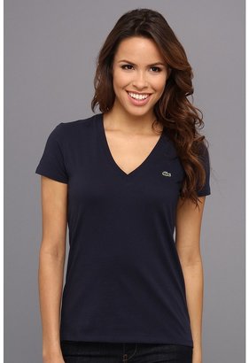 Lacoste S/S Jersey V-Neck Tee