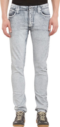 Nudie Jeans Five-Pocket "Tube Tom" Jeans - WHITE
