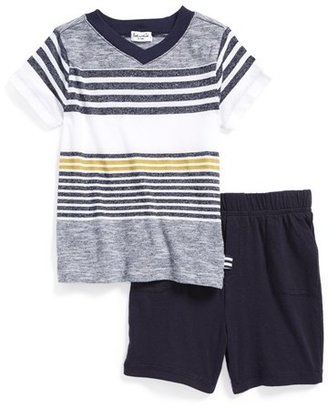 Splendid Stripe V-Neck T-Shirt & Shorts (Baby Boys)